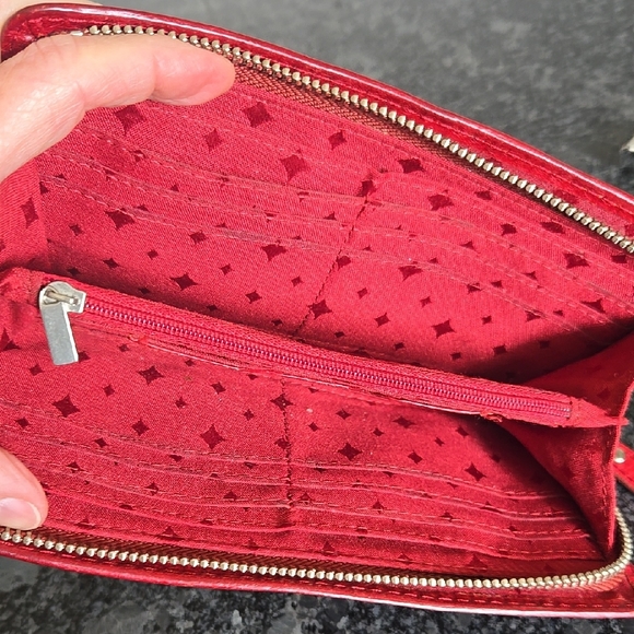 Fossil Red Leather Wallet - Picture 9 of 14